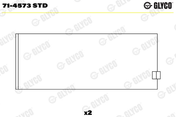 Glyco 71-4573Std Pleuellager für VW AMW Avia BMC Daewoo DAF FAP Foden 1986->