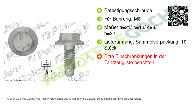 Clip Blech Schraube